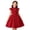 P316 Red, variant on Tfken Soft Dresses Girls Comfy Holiday Travel Girls Tutu Dresses A Line Floral Decoration Party Fashion Children Cute Clothes Size 8 Years
