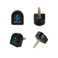 thumbnail image 3 of INSPIRE CHIC Women's Plastic Shoes High Heel Replacement Tips 4 Pcs Black 12 x 12 x 20 mm, 3 of 6