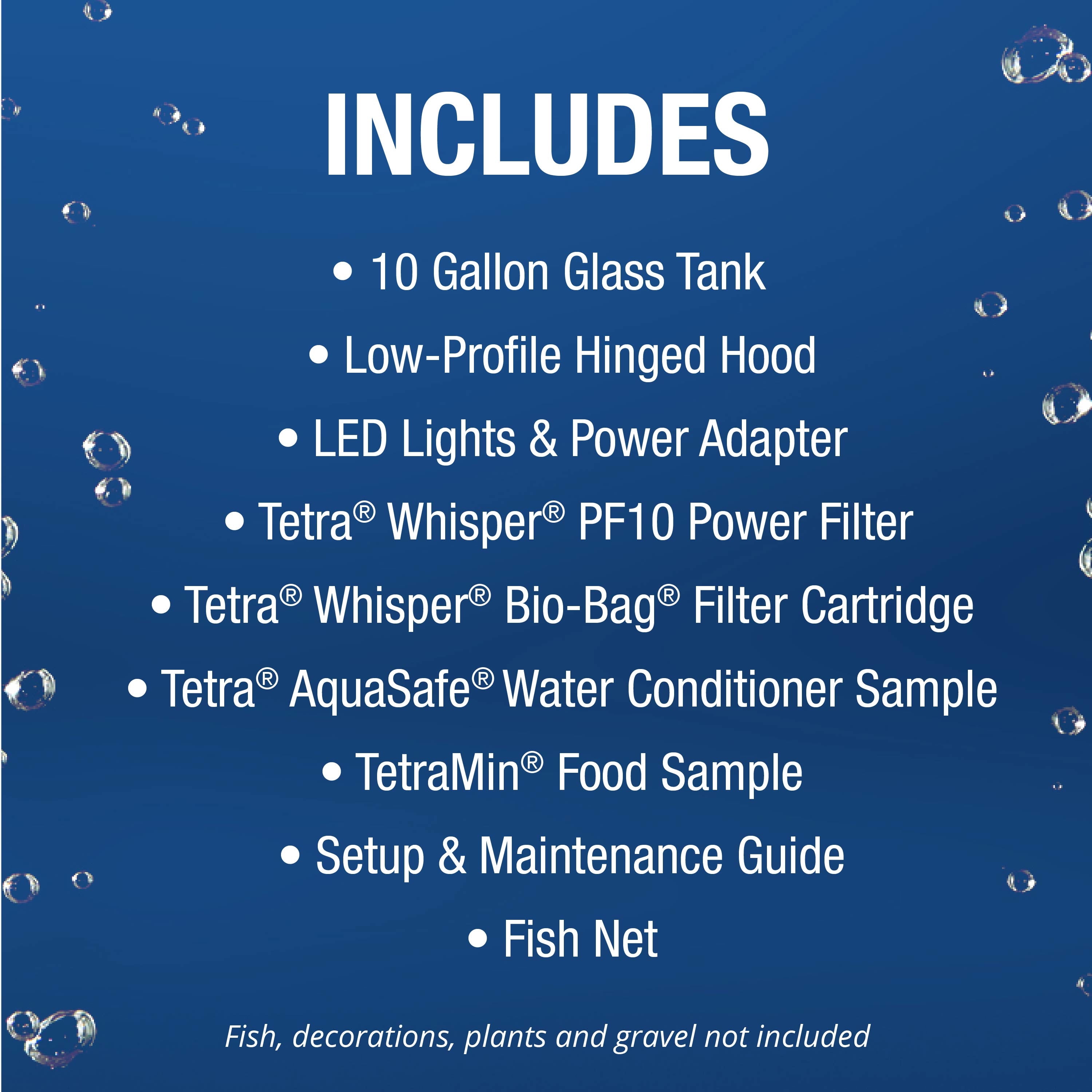 Tetra 10 Gallon Glass LED Aquarium Kit