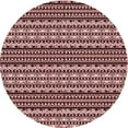 thumbnail image 1 of Ahgly Company Machine Washable Indoor Round Transitional Rose Pink Area Rugs, 8' Round, 1 of 7