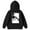 Black, variant on Little Girl Hoodie Cat Print Long Sleeve Oversized Hooded Sweatshirt Kids Cozy Fall Hoodie Black,Sized 5-6