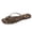 Leopard, variant on Flat Strappy Sandals for Women Comfortable Dressy Slip-On Summer Flip Flops Sandals with Memory Foam Cushioning