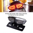 thumbnail image 2 of 12V Motorcycle Turn Signal Lamp Black High Brightness Vintage Design Motorcycle Tail Light Replacement for Niu Motorbikes, 2 of 3