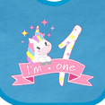 thumbnail image 4 of Inktastic I'm One Cute Unicorn 1st Birthday Boys or Girls Baby Bib, 4 of 4