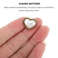 thumbnail image 4 of 8 Pcs White Alloy Buttons for Clothing Sewing Crafts Vintage Style Decorative Buttons, 4 of 6