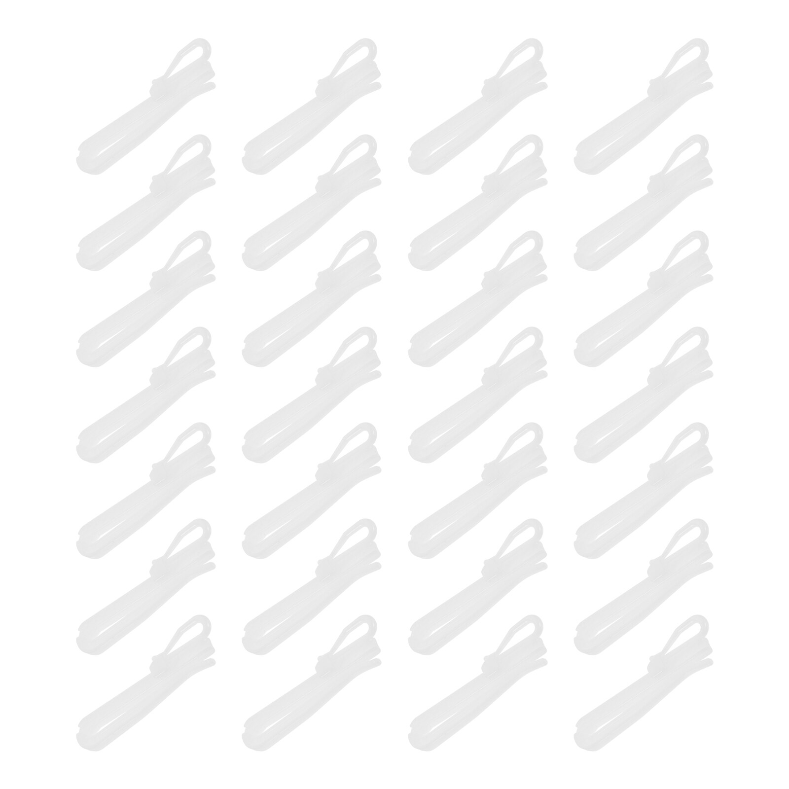 Raindrops 300 Pcs Adjustable Hooks for Pegboard, Ticking Stripe French Pinch Pleat White Window Curtains