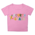 thumbnail image 5 of Miaoju Toddler Girls Shirts Crewneck Letter Graphic Printed Short Sleeve T-Shirt Cotton Tunic Blouse T-Shirt Boys & Girls Shirts, 5 of 5