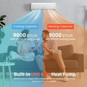 Costway 9000 BTU Split Air Conditioner & Heater Wall Mount AC Unit with Remote Control
