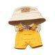 thumbnail image 1 of Camisa y pantalones de muñeco de peluche para vestir, ropa de bricolaje para niños, moda educativa con sombrero, haz tus propias muñecas de 5,91 pantalones amarillos, 1 of 8