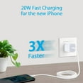 thumbnail image 3 of USB C Wall Charger Block,FiveBox 2Pack 20W PD Type C Charger Fast Charging Block USB C Power Adapter USB C Brick for Phone Samsung(White), 3 of 7