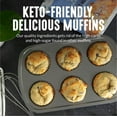 thumbnail image 4 of Lakanto Sugar Free Blueberry Muffin Mix - Sweetened with Monk Fruit Sweetener, Naturally Flavored, Healthy Keto Friendly, 1 Net Carb, Gluten Free, Breakfast Food, Easy to Make (12 Muffins), 4 of 7