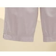 thumbnail image 5 of Women's Embroidered Bermuda Shorts High-Rise Knee Length Short Pant with Pockets, 5 of 6