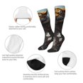 thumbnail image 3 of Naloa Ruins Tiger Warrior Thigh High Socks Extra Long Stretchy Sock Women Over Knee High Opaque Stocking Daily Wear, 3 of 6