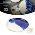thumbnail image 4 of Thyme & Table Blue Drip Stoneware Round Dinner Plate, 4 of 5