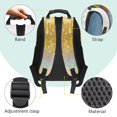 thumbnail image 4 of Pzuqiu Axolotl Sunflower Kids Backpack for Ages 6-18 17 Inch School Bag with Adjustable Straps Large Capacity Back to School Elementary High School Travel Use, 4 of 7