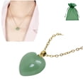 thumbnail image 4 of Collar de Corazón en Chapa Oro 18K Cuarzo Rosa Aventurina Agata Obsidiana Gemoterapia MADIOLA, 4 of 6