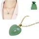 thumbnail image 4 of Collar de Corazón en Chapa Oro 18K Cuarzo Rosa Aventurina Agata Obsidiana Gemoterapia MADIOLA, 4 of 6