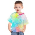 thumbnail image 5 of Yutk Toddler Girl Clothes Shirts for Kids Short Sleeve Graphic T-Shirt Round Neck Crop Top for 3-14 Years Girls and Boy T-Shirt Tee Multicolor, 5 of 5