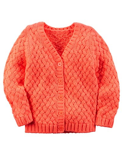 orange cardigan sweater