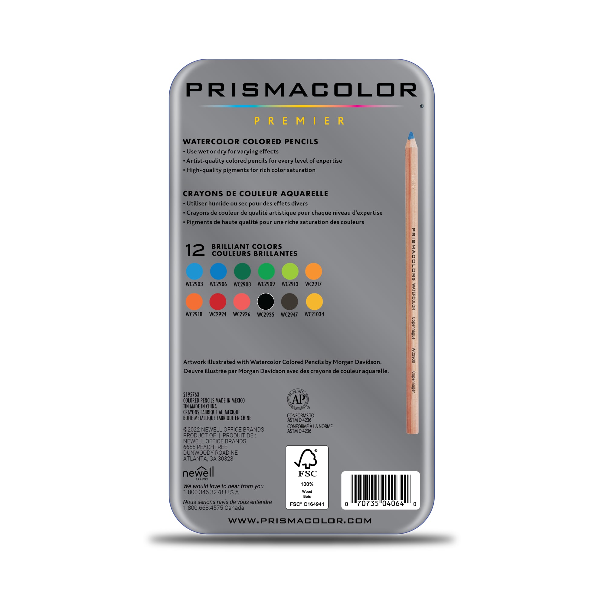 Prismacolor Premier Water-Soluble Colored Pencils, 12 Count photo 7