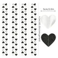 thumbnail image 2 of Black White-Silver Party-Decoration Heart Garland - 52ft 21st Men Birthday New Years Eve Hanging Backdrop Streamers,Graduation Engagement Wedding Bachelorette Banner Supplies Decor, 2 of 6