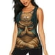 thumbnail image 1 of Fotbe Surreal Meditating Cat Blusas Sin Mangas para Mujer – Estilo Casual, Corte Suelto, Slim-Fit, Cuello Redondo Deportivo, Tops de Verano para Gimnasio y Yoga-X-Large, 1 of 7