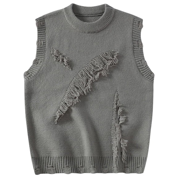uikmnh Fall Sweater Knitted Sweater Vest Sleeveless Pullover Autumn Winter Casual Warm Layering Piece for Business Casual Outfits