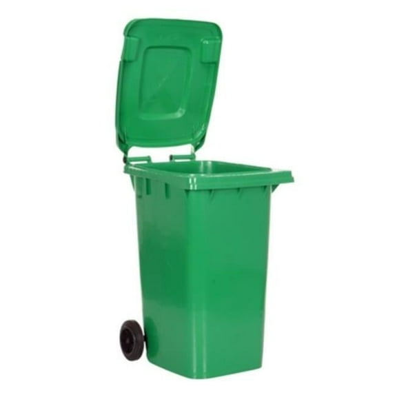 Vestil Manufacturing TH-64-GRN 64 gal Polyethylene Trash Can, Green
