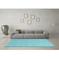 thumbnail image 3 of Ahgly Company Indoor Rectangle Abstract Light Blue Contemporary Area Rugs, 4' x 6', 3 of 4