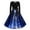 Blue, variant on Cavosen Christmas Plus Size Cocktail Dresses for Weddings Crew Neck Long Sleeve Midi Evening Gowns Ball Dress Elegant Wedding Guest Cocktail Party Dress