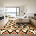 thumbnail image 3 of ODIKA 2'x3' Machine Washable Non-Slip Area Rug, Geometric Beige High Traffic Rug, Beige, 1051569, 3 of 7
