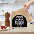 thumbnail image 6 of Dailycode 2 Pack Napkin Holder for Table Acrylic Kitchen Paper Tissue Dispenser, White Hand Drawn Owl, 6 of 9