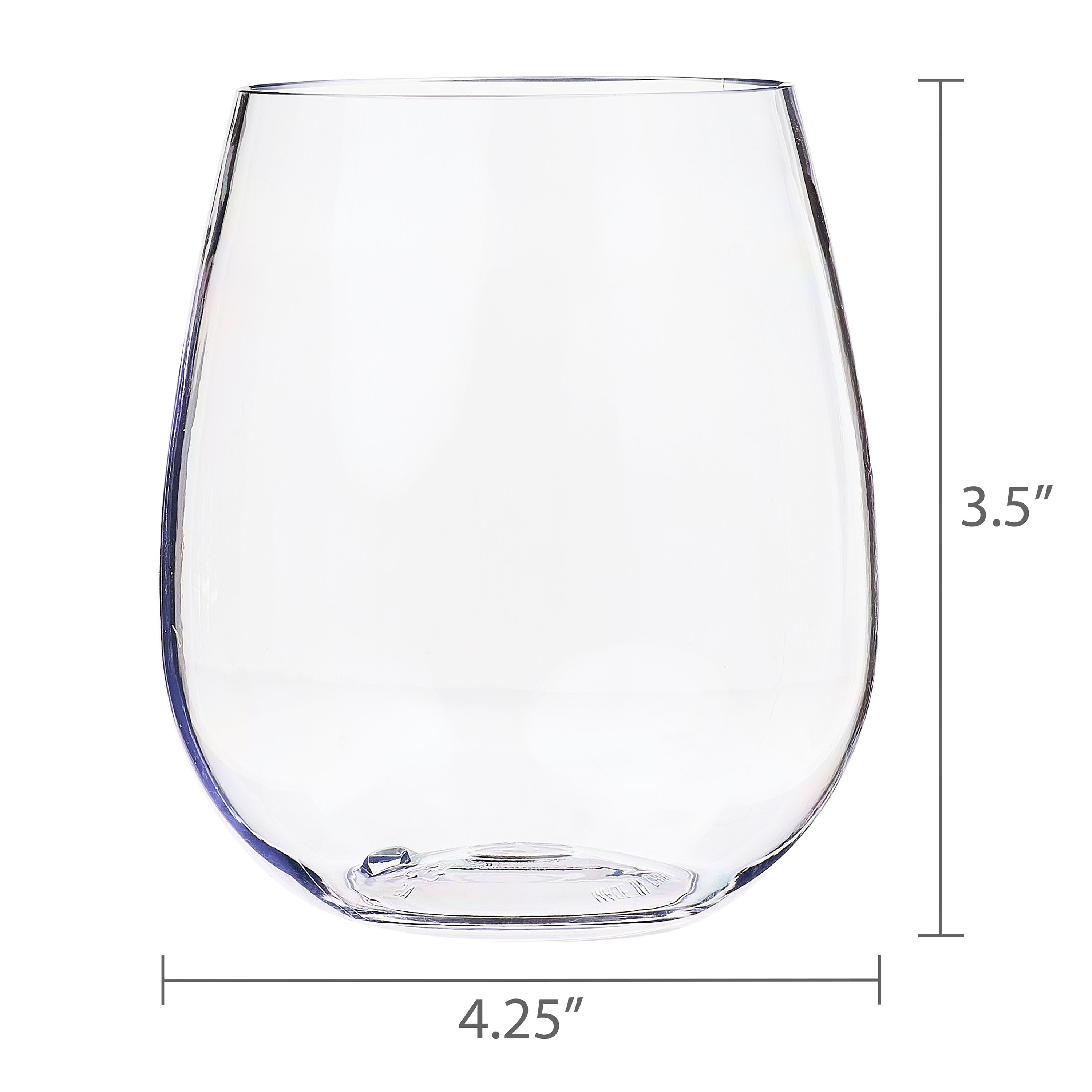 Way To Celebrate Stemless Plastic Wine Glasses, 8 Count photo 5