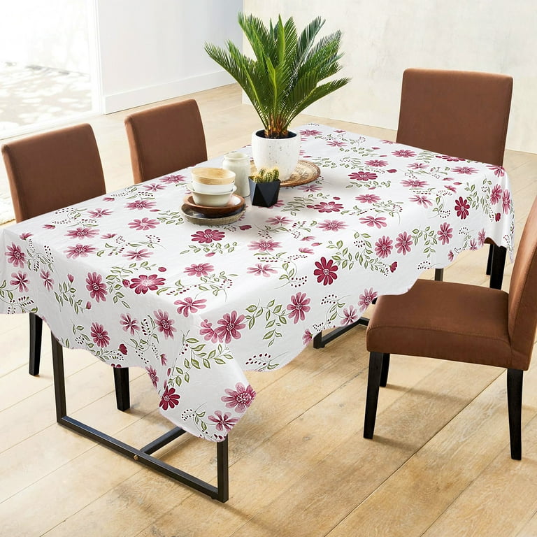 PiccoCasa Vinyl Tablecloth Rectangle 41