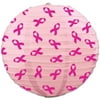 Beistle 9 1/2" Ribbon Paper Lanterns Pink 6/Pack 54565