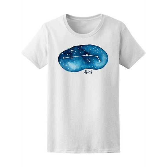 Aries Zodiac Sign Starry Night Tee Women's -Image by Shutterstock