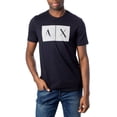 thumbnail image 1 of Camiseta Armani Exchange con cuello redondo y logotipo para Hombre - Azul marino, 1 of 3
