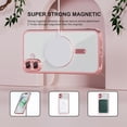 thumbnail image 5 of 3-in-1 Entronix Bundle for iPhone 16 Plus, Glossy Magnetic Clear Case 2 Screen Protector, Rose, 5 of 7