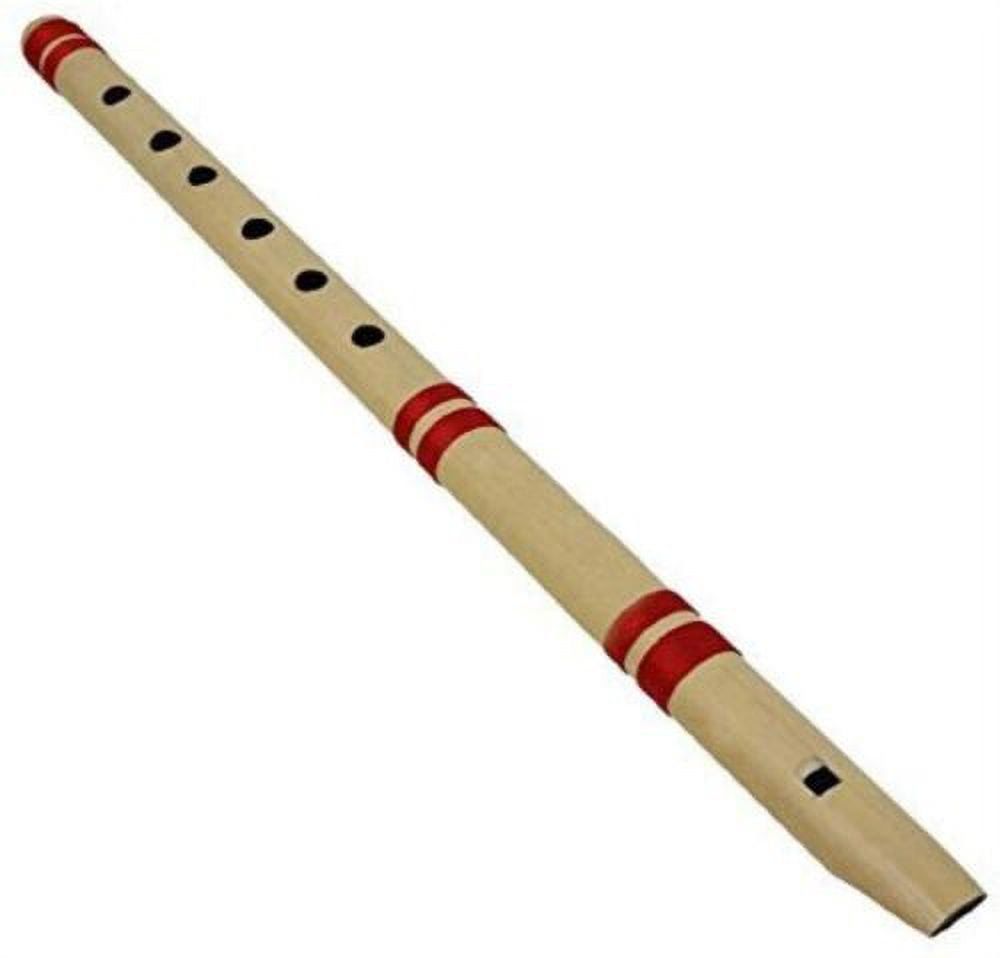Naad G-SCALE Traditional Indian wood Bamboo straight Flute Bansuri 6+1 HOLE [17 INCH] 2023 - Natural