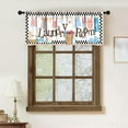 thumbnail image 2 of Laundry Room Window Valance,Vintage Farmhouse Rustic Watercolor Hanging Clothes Laundry Windows Small Short Treatment Drapes for Living Room Kitchen 1 Piece,54x18 Inch, 2 of 4