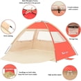 thumbnail image 3 of Gorich Beach Tent for 3/4/6/8 Person, UPF 50+ UV Protection, Portable Sun Shelter, Easy Setup Sun Shade Beach Canopy with Carry Bag, 3 of 8