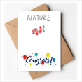 thumbnail image 1 of Cartes de Mariage Peinture le aux Fruits Rouges Félicitations Enveloppes de Vœux, 1 of 3