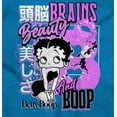 thumbnail image 2 of Kanji Betty Boop Beauty and Brains Girls Kids T Shirt Tees Teen Brisco Brands XS, 2 of 6
