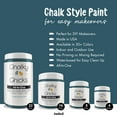 thumbnail image 4 of Chalky Chicks 32 Fl Oz Matte Jaded (Jade) Chalk Paint for Furniture Without Sanding - No Prep Furniture Paint No Sanding All in One for Crafts, Wood, Walls, Cabinet, Metal, Dresser, Farmhouse, 4 of 9