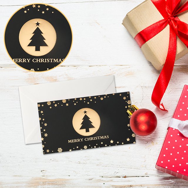 Christmas Bump Greeting Card Christmas Old Man Snowman Deer Three-Dimensional Christmas Day Greeting Card Including Envelope And Cards