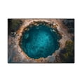 thumbnail image 1 of Bathroom Floor Mat 40 cm x 60 cm Visual Crystal Velvet Antiskid Water-absorbent Three-dimensional Nature Scene Design Floor Mat for Entryway or Bathroom, 1 of 6