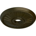 thumbnail image 3 of Ekena Millwork 20 1/8"OD x 3 7/8"ID x 1 7/8"P Berkshire Ceiling Medallion (Fits Canopies up to 6 3/8"), Hand-Painted Green Gold, 3 of 7