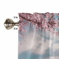 thumbnail image 5 of Black Christmas Curtain Valances Set Christmas Trees Snowflakes Snowy Winter Kitchen Curtains 24&nbsp;inch Length Rod Pocket Valance and Tiers 3 Piece Set Small Bedroom Bathroom Laundry Decor, 5 of 7