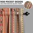 thumbnail image 3 of Boho Artistic Kitchen Curtains Set of 2, 27.5x36 Inch Semi-Sheer Plaid Tier Curtains, Rustic Farmhouse Style for Small Windows, 3 of 4