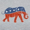 thumbnail image 3 of CafePress - Glitter Republican Elephant Long Sleeve T Shirt - Womens Baseball Tee, 3 of 4